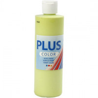 Plus Color acrylverf, lime green, 250ml [HOB-39469]
