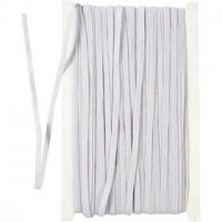 Elastiek, b: 6 mm, wit, 50m [HOB-41042]