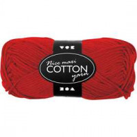 Katoengaren, l: 80-85 m, rood, maxi, 50gr [HOB-421314]