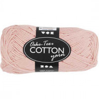 Cotton Yarn, L: 170 m, 8/4, 50 g, powder [HOB-431160]