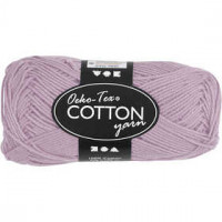Cotton Yarn, L: 170 m, 8/4, 50 g, lavender [HOB-431170]