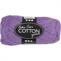 Cotton Yarn, L: 170 m, 8/4, 50 g, purple [HOB-431260]