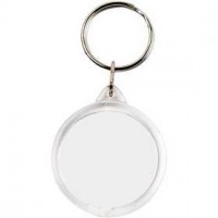 Sleutelhanger, Rond, d: 40 mm, 25stuks [HOB-51270]