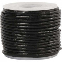 Leerkoord, dikte 1 mm, zwart, 10m [HOB-51548]