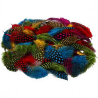 Parelhoen veren, diverse kleuren, 50gr [HOB-51823]