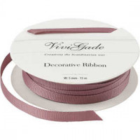 Decoratie lint, b: 5 mm, roze, 15m [HOB-52476]