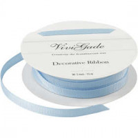 Decoratie lint, b: 5 mm, lichtblauw, 15m [HOB-52477]