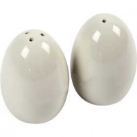 Zout & Peper set, h: 7 cm, lichtgrijs, 6sets [HOB-556471]