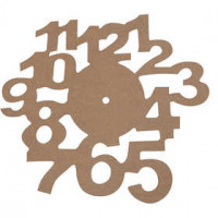 Klok, d: 30 cm, MDF, 1stuk, dikte 3 mm [HOB-56115]
