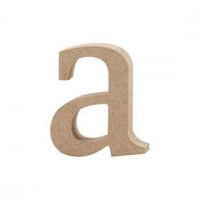 Letter, a, h: 8,2 cm, dikte 2 cm, MDF, 1stuk [HOB-56240]
