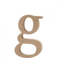 Letter, g, h: 13 cm, dikte 2 cm, MDF, 1stuk [HOB-56246]
