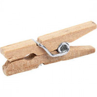 Wasknijpers, l: 25 mm, b: 3 mm, berkehout, 30stuks [HOB-564511]
