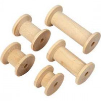Spoel, d: 24 mm, l: 15+20+27+38+50 mm, berkehout, 10stuks [HOB-56463]