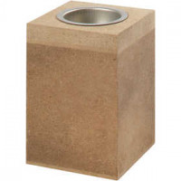 Waxinelichthouder, afm 7x7 cm, h: 10 cm, MDF, 1stuk [HOB-56718]