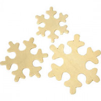 Sneeuwvlok, afm 4-6 cm, 60stuks [HOB-56767]