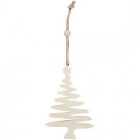 Kerstboom, h: 10,5 cm, triplex, 12stuks [HOB-56768]