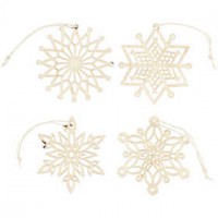 Ornamenten, d: 7 cm, dikte 0,3 mm, triplex, 8stuks [HOB-568090]
