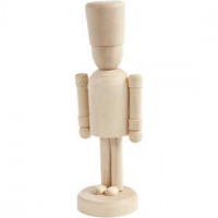 Figuur, h: 13 cm, berkehout, 1stuk [HOB-56815]