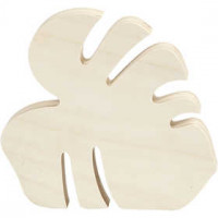 Blad, h: 19 cm, b: 20 cm, triplex, 1stuk, dikte 19 mm [HOB-57908]