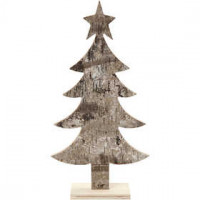 Kerstboom, h: 26 cm, b: 13 cm, triplex, 1stuk [HOB-57923]