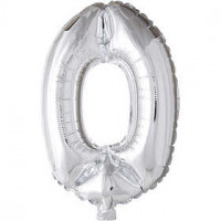 Folieballon , zilver, h: 41 cm, 0, 1stuk [HOB-59184]