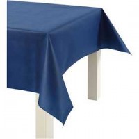 Tafelkleed van imitatiestof, donkerblauw, b: 125 cm,  70 g/m2, 10m [HOB-594004]