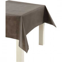 Tafelkleed van imitatiestof, b: 125 cm,  70 g/m2, bruin, 10m [HOB-594006]