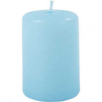 Kaarsen, licht turquoise, d: 40 mm, h: 60 mm, 12stuks [HOB-596016]