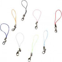 Mobiele telefoonhanger, l: 7 cm, diverse kleuren, 10stuks [HOB-601280]