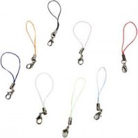 Mobiele telefoon koord, l: 7 cm, diverse kleuren, 100stuks [HOB-60128]