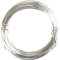 Verzilverd draad, dikte 0,8 mm, 6m [HOB-61008]