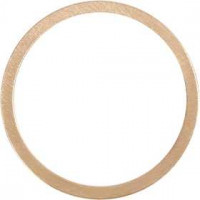 Hanger, d: 30 mm, dikte 1,1 mm, 2 stuks, rosé goud [HOB-61225]