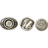 Fashion Charms, d: 15-22 mm, gatgrootte 4 mm, antiek zilver, 45div [HOB-63707]