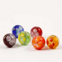 Flower dream, d: 13 mm, gatgrootte 2 mm, 12 div, diverse kleuren [HOB-68473]