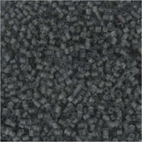 Rocailles, afm 15/0 , d: 1,7 mm, transparant grijs, 2-cut, 25gr, gatgrootte 0,5 mm [HOB-687800]