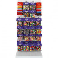 Kleurrijke kralen, excl. display, 120eenh. [HOB-69981]