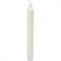 Kaarsen, d: 23 mm, h: 20 cm, wit, 30stuks [HOB-73632]