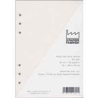 Agenda Vulling A5 Blanco Karton Wit, 6 Rings (1 st) [BOP-A5BW]