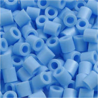 Strijkkralen, afm 5x5 mm, gatgrootte 2,5 mm, pastel blauw (23), medium, 1100stuks [HOB-751230]