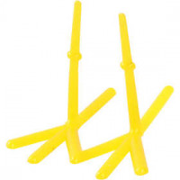 Kippen voeten, l: 37 mm, h: 28 mm, geel, 50stuks [HOB-78278]