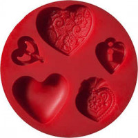 FIMO® vormen, d: 7 cm, harten, 1stuk [HOB-78323]