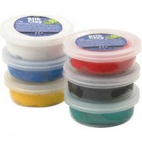 Silk Clay®, kleuren assorti, standaard, 6x14gr [HOB-79141]