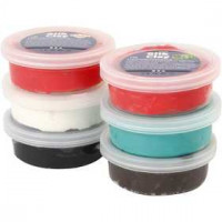 Silk Clay®, kleuren assorti, Kerstmis, 6x14gr [HOB-79150]