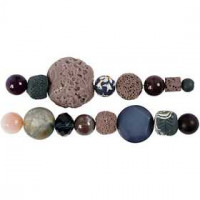 Luxe kralen, afm 6-38 mm, gatgrootte 0,6-2 mm, 1 doos, kleuren assorti [HOB-99071]