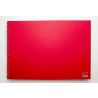 Schetsboek A3 Wit Blanco Papier omslag Rood (1 st) [BOP-SCHBA3R]