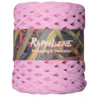 Raffia Synthetisch Rose - Rol met 200 meters (1 rol) [HV-RAFPI]