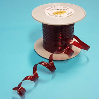 Decolint 100% Biodegradeerbaar Rood 6mm x 100 meter en versterkt met ijzerdraad ( rol) [HV-WDR]