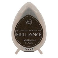 Inktkussen Brilliance Dew drops Lightning Black (1 st) [BD-000-095]