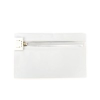 Plastic Zakken Wit 20,3x6,2x15,2cm met Kindveilige Sluiting (10 stuks) [CRZ68W]