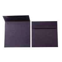 Enveloppen Zwart 16,5x16,5cm Premium Opaak (50 stuks) [E172]